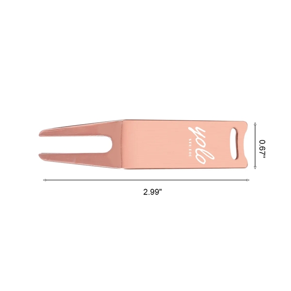 MOQ 50 Classics Steel Wave Bent Fork Divot Tool - MOQ 50 Classics Steel Wave Bent Fork Divot Tool - Image 1 of 1
