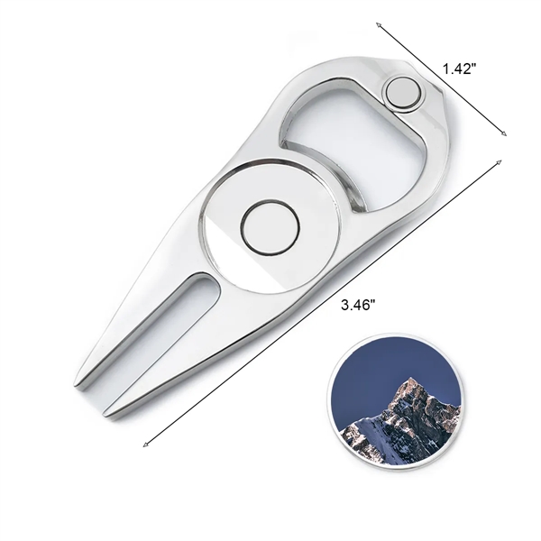 MOQ 50 Golf Divot Repair Tool With Bottle Opener