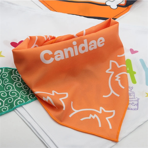 MOQ 50 Full Custom Terrylene Pet Triangle Towel - MOQ 50 Full Custom Terrylene Pet Triangle Towel - Image 4 of 4