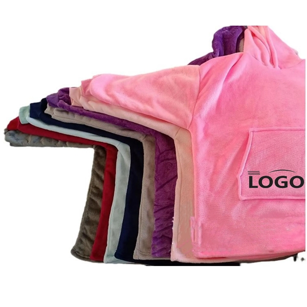 Wearable Sweatshirt Blanket Hoodie MOQ 25PCS - Wearable Sweatshirt Blanket Hoodie MOQ 25PCS - Image 0 of 9