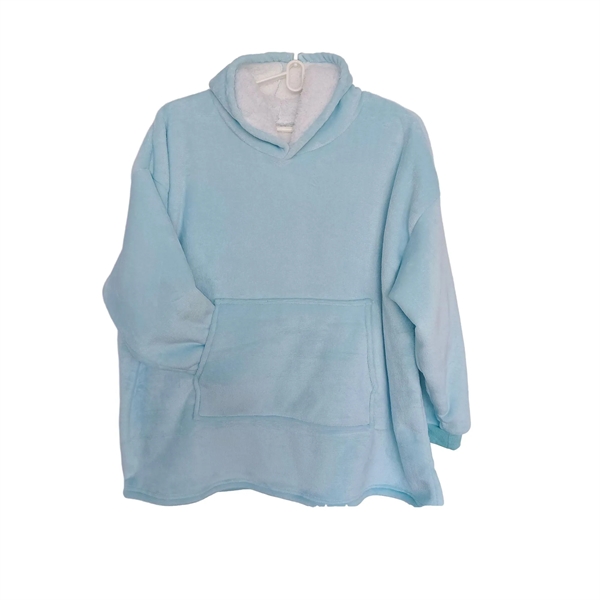 Wearable Sweatshirt Blanket Hoodie MOQ 25PCS - Wearable Sweatshirt Blanket Hoodie MOQ 25PCS - Image 2 of 9