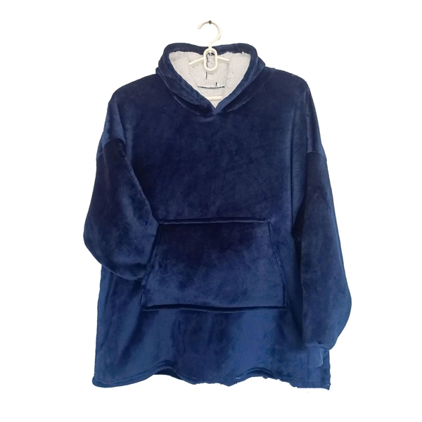 Wearable Sweatshirt Blanket Hoodie MOQ 25PCS - Wearable Sweatshirt Blanket Hoodie MOQ 25PCS - Image 3 of 9