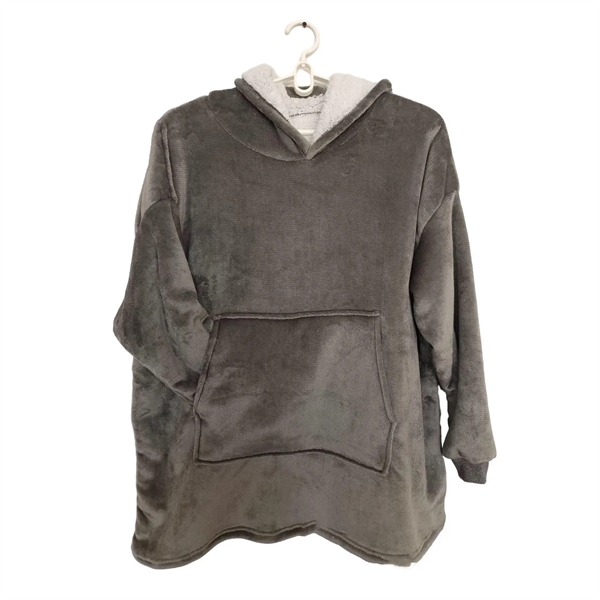 Wearable Sweatshirt Blanket Hoodie MOQ 25PCS - Wearable Sweatshirt Blanket Hoodie MOQ 25PCS - Image 4 of 9