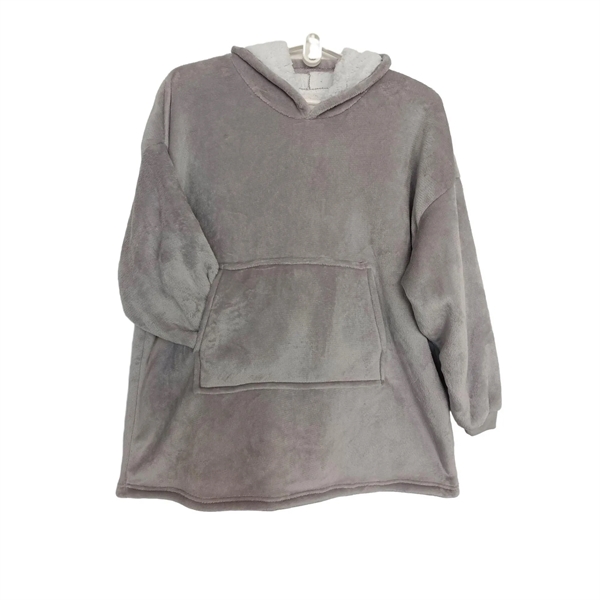 Wearable Sweatshirt Blanket Hoodie MOQ 25PCS - Wearable Sweatshirt Blanket Hoodie MOQ 25PCS - Image 5 of 9