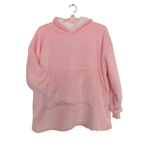 Wearable Sweatshirt Blanket Hoodie MOQ 25PCS - Wearable Sweatshirt Blanket Hoodie MOQ 25PCS - Image 6 of 9