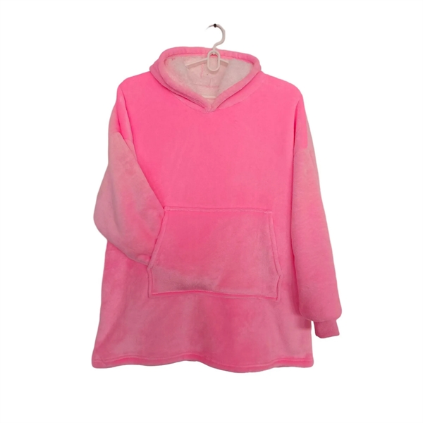Wearable Sweatshirt Blanket Hoodie MOQ 25PCS - Wearable Sweatshirt Blanket Hoodie MOQ 25PCS - Image 7 of 9