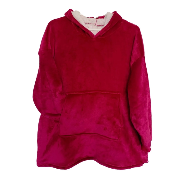 Wearable Sweatshirt Blanket Hoodie MOQ 25PCS - Wearable Sweatshirt Blanket Hoodie MOQ 25PCS - Image 9 of 9