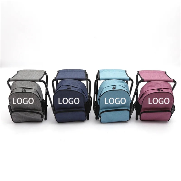Detachable backpack folding stool custom printed logo - Detachable backpack folding stool custom printed logo - Image 0 of 5