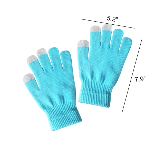 MOQ 50 Acrylic Touch Screen Knit Gloves - MOQ 50 Acrylic Touch Screen Knit Gloves - Image 1 of 4