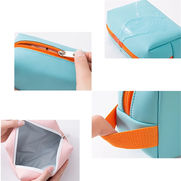 Make Up Cosmetic Bag PU Waterproof Organizer Pouch Women - Make Up Cosmetic Bag PU Waterproof Organizer Pouch Women - Image 3 of 5