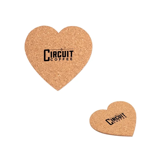 Heart Cork Coaster - Heart Cork Coaster - Image 0 of 0