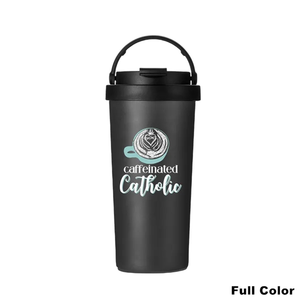 14 oz Stainless Steel Insulated Suction Tumbler With Handle - 14 oz Stainless Steel Insulated Suction Tumbler With Handle - Image 1 of 9