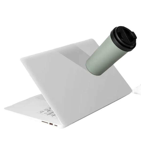 14 oz Stainless Steel Insulated Suction Tumbler With Handle - 14 oz Stainless Steel Insulated Suction Tumbler With Handle - Image 8 of 9