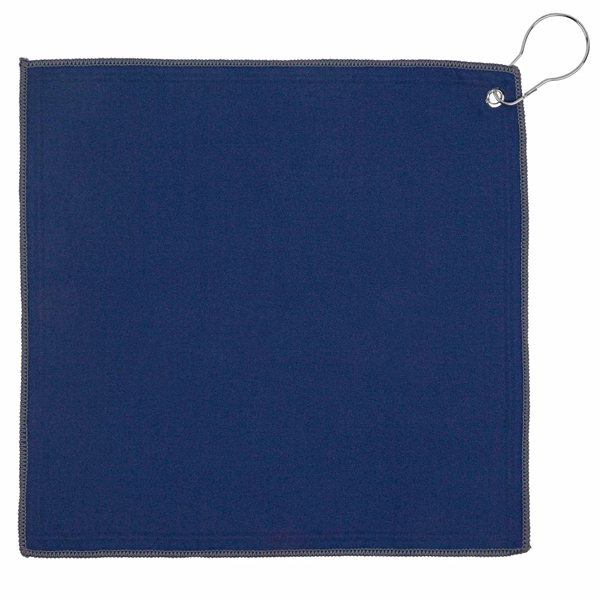 12x12 Recycled Golf Towel with Carabiner - 12x12 Recycled Golf Towel with Carabiner - Image 6 of 10