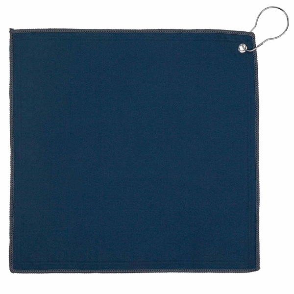 12x12 Recycled Golf Towel with Carabiner - 12x12 Recycled Golf Towel with Carabiner - Image 9 of 10