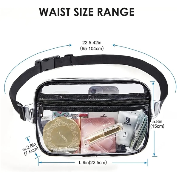 Clear Fanny Pack Fashion Belt Bag - Clear Fanny Pack Fashion Belt Bag - Image 2 of 2