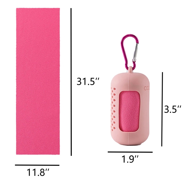 Quick-drying Towel With Silicone Case - Quick-drying Towel With Silicone Case - Image 1 of 2