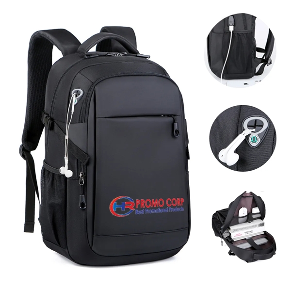 Business USB 15.6 inch Travel Laptop Backpack - Business USB 15.6 inch Travel Laptop Backpack - Image 0 of 5