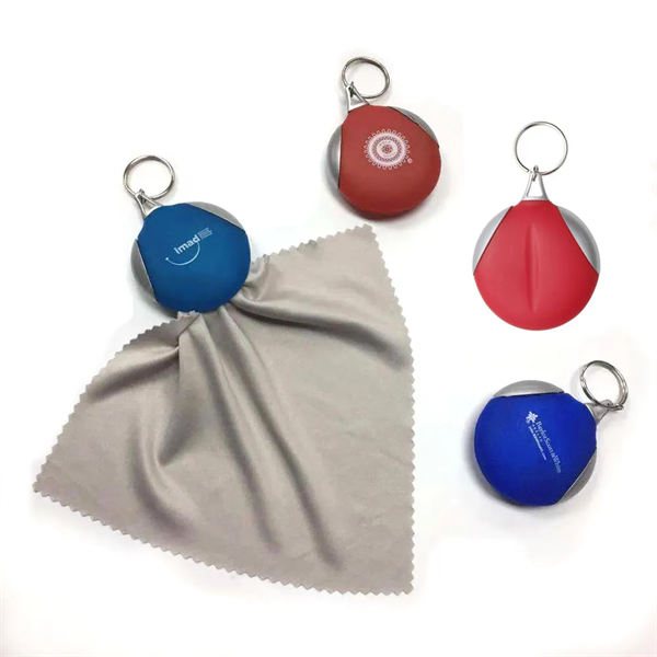 Pocket Microfiber Lens Cloth Key Chain - Pocket Microfiber Lens Cloth Key Chain - Image 0 of 3