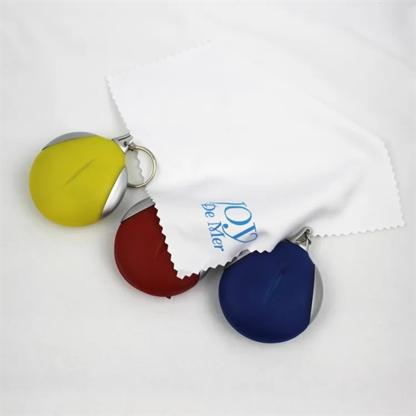 Pocket Microfiber Lens Cloth Key Chain - Pocket Microfiber Lens Cloth Key Chain - Image 1 of 3