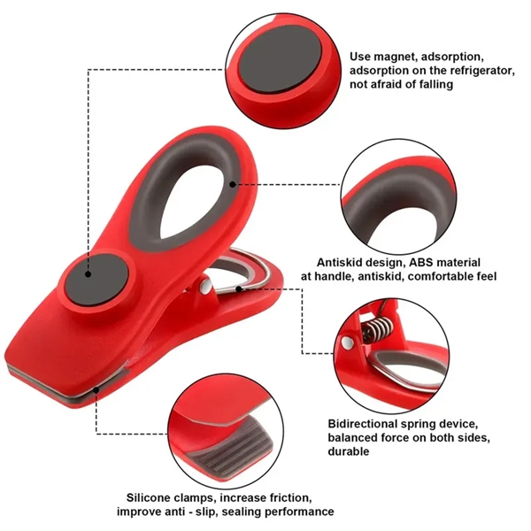 Plastic Sealing Magnetic Chip Clips - Plastic Sealing Magnetic Chip Clips - Image 4 of 4