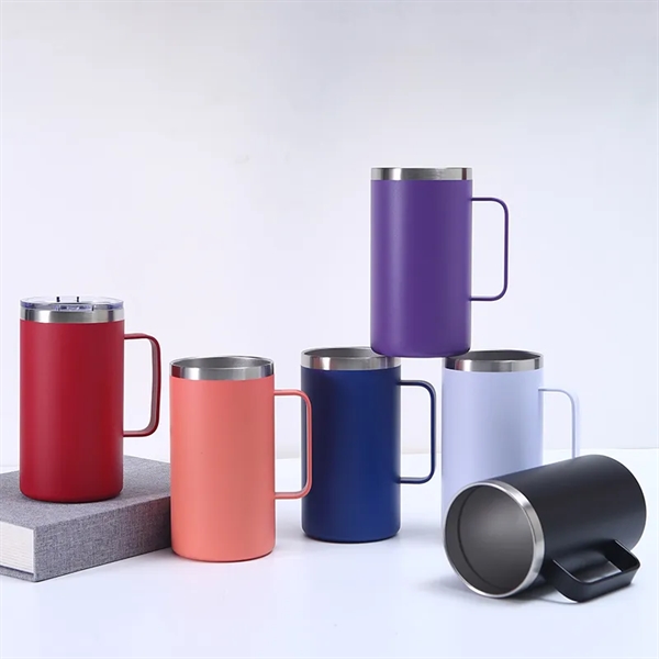 24 oz Stainless Steel Double Wall Vacuum Insulated Tumbler w - 24 oz Stainless Steel Double Wall Vacuum Insulated Tumbler w - Image 4 of 5