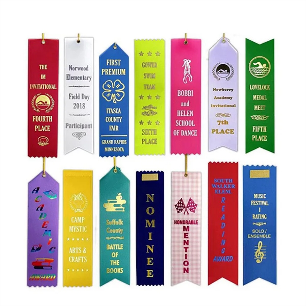 Bookmark Style Prize Competition Award Ribbons - Bookmark Style Prize Competition Award Ribbons - Image 4 of 5