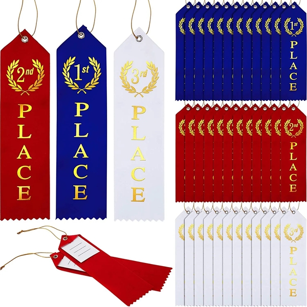 Award Ribbons Set First Place Prizes with Event Card and Rop - Award Ribbons Set First Place Prizes with Event Card and Rop - Image 0 of 5