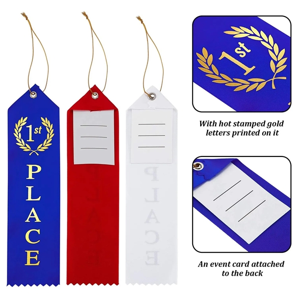 Award Ribbons Set First Place Prizes with Event Card and Rop - Award Ribbons Set First Place Prizes with Event Card and Rop - Image 2 of 5