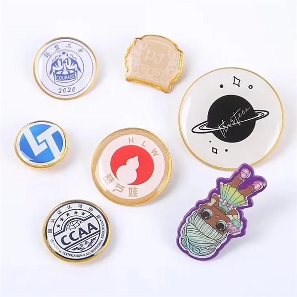 Custom Button with Pin - Custom Button with Pin - Image 0 of 4