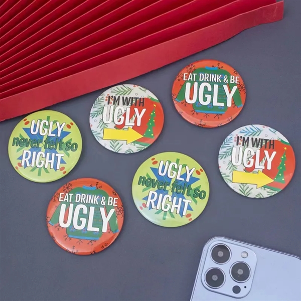 Custom Button with Pin - Custom Button with Pin - Image 2 of 4