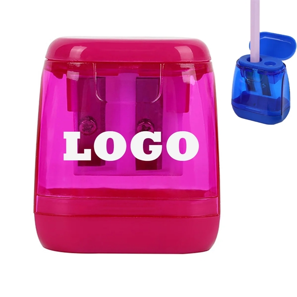 Children Double Hole Pencil Sharpener - Children Double Hole Pencil Sharpener - Image 0 of 4