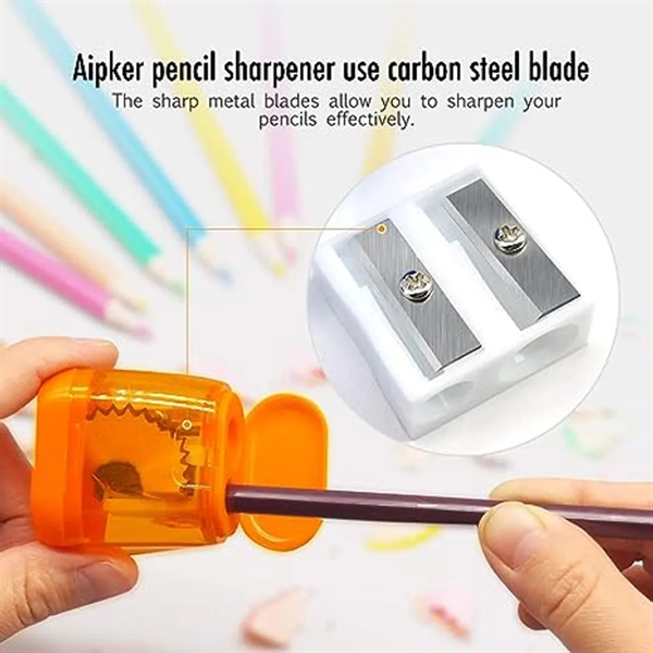 Children Double Hole Pencil Sharpener - Children Double Hole Pencil Sharpener - Image 2 of 4