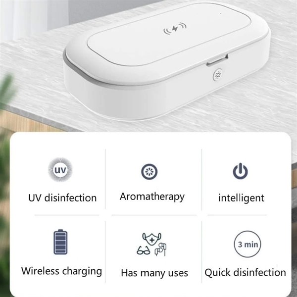 Wireless Charger w/ UV Sterilizing Box - Wireless Charger w/ UV Sterilizing Box - Image 2 of 3
