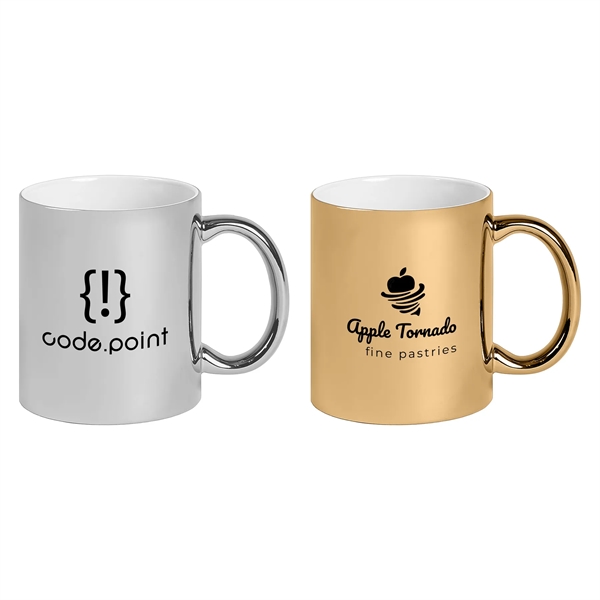 Deco - 11 oz. Metallic Ceramic Mug - Silkscreen - Deco - 11 oz. Metallic Ceramic Mug - Silkscreen - Image 0 of 2