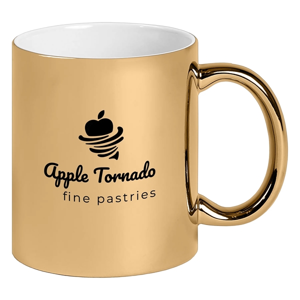 Deco - 11 oz. Metallic Ceramic Mug - Silkscreen - Deco - 11 oz. Metallic Ceramic Mug - Silkscreen - Image 1 of 2