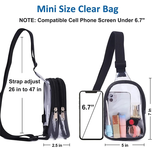 Stadium Approved Mini Stadium Approved Clear Sling Bag - Stadium Approved Mini Stadium Approved Clear Sling Bag - Image 1 of 1