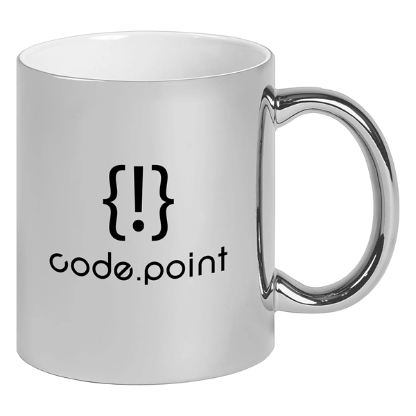 Custom Deco - 11 oz. Metallic Ceramic Mug
