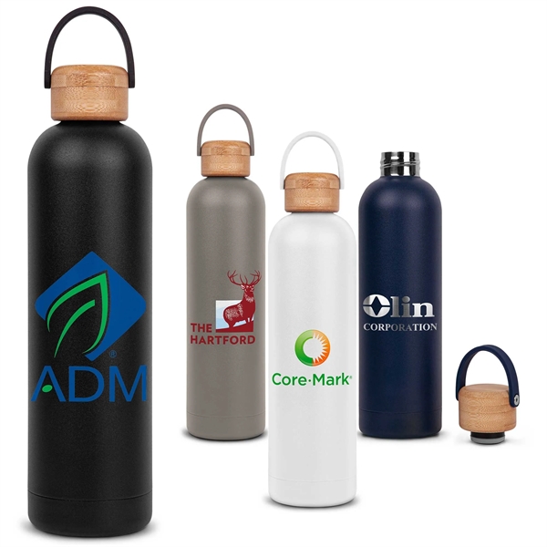 Allegra Bottle with Bamboo Lid 25 oz. - Allegra Bottle with Bamboo Lid 25 oz. - Image 0 of 5