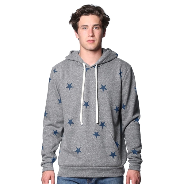USA Made Unisex Triblend Pullover Star Hoody - USA Made Unisex Triblend Pullover Star Hoody - Image 1 of 3