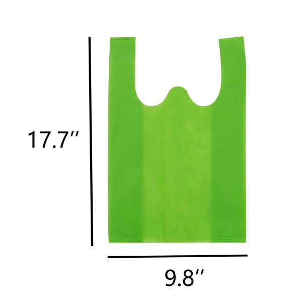 Reusable Non Woven T-Shirt Style Tote Bags - Reusable Non Woven T-Shirt Style Tote Bags - Image 1 of 2