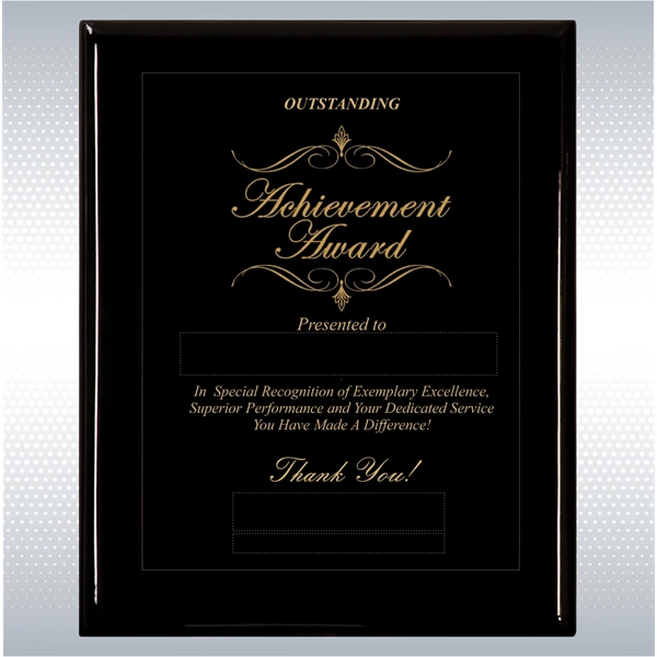 Black Piano Finish Wood Excellence, Achievement Plaque - Black Piano Finish Wood Excellence, Achievement Plaque - Image 6 of 18