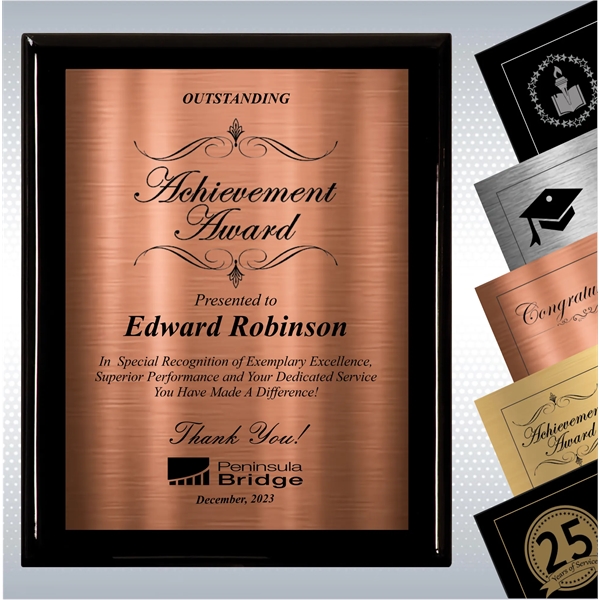 Black Piano Finish Wood Excellence, Achievement Plaque - Black Piano Finish Wood Excellence, Achievement Plaque - Image 8 of 18