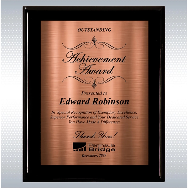 Black Piano Finish Wood Excellence, Achievement Plaque - Black Piano Finish Wood Excellence, Achievement Plaque - Image 9 of 18