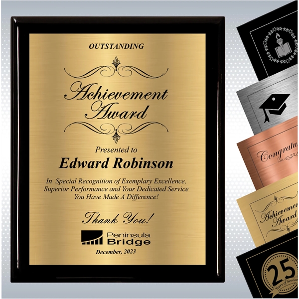 Black Piano Finish Wood Excellence, Achievement Plaque - Black Piano Finish Wood Excellence, Achievement Plaque - Image 12 of 18