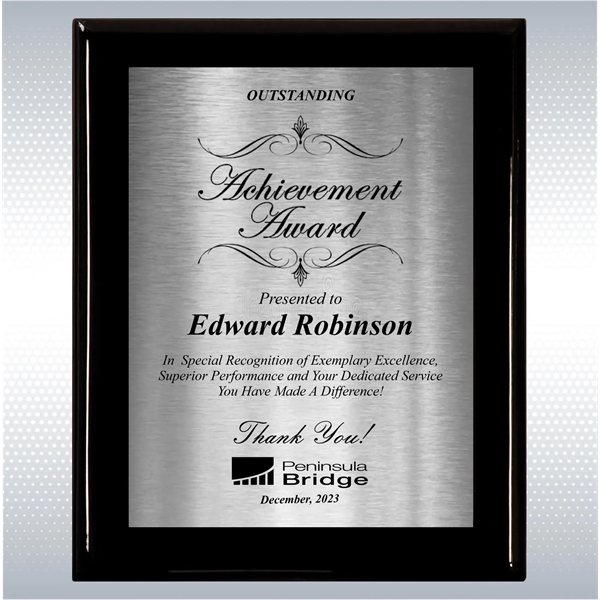 Black Piano Finish Wood Excellence, Achievement Plaque - Black Piano Finish Wood Excellence, Achievement Plaque - Image 17 of 18