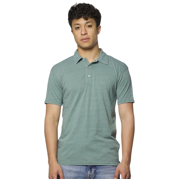USA Made Unisex Triblend Pigment Dyed Polo - USA Made Unisex Triblend Pigment Dyed Polo - Image 3 of 4