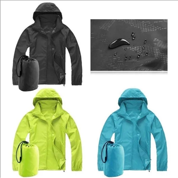 Fashion Waterproof Sunscreen Jacket - Fashion Waterproof Sunscreen Jacket - Image 2 of 2