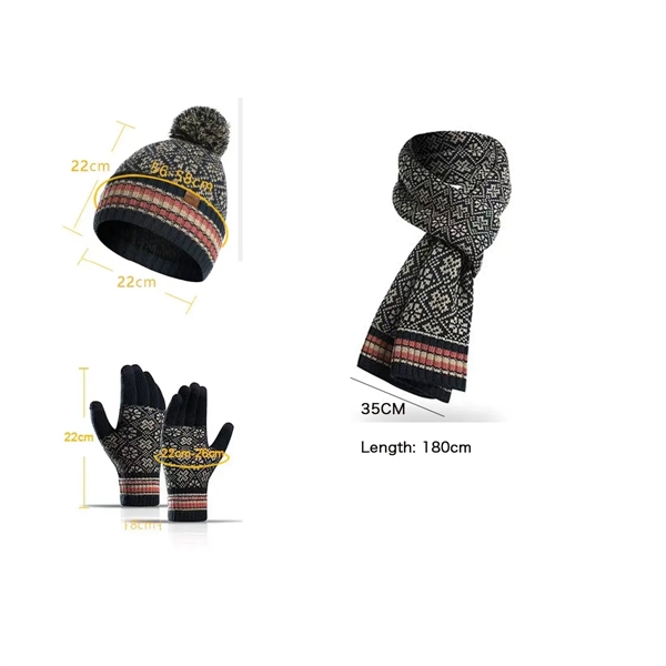 3-in-1 Knit Winter Warm Set - 3-in-1 Knit Winter Warm Set - Image 1 of 2