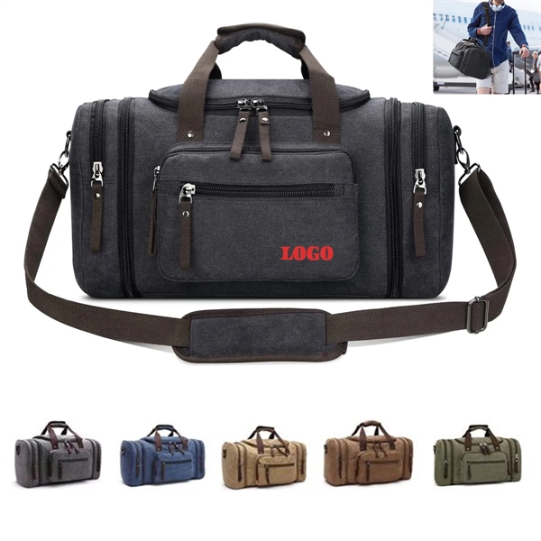 Canvas Travel Duffle Bag - Canvas Travel Duffle Bag - Image 0 of 4